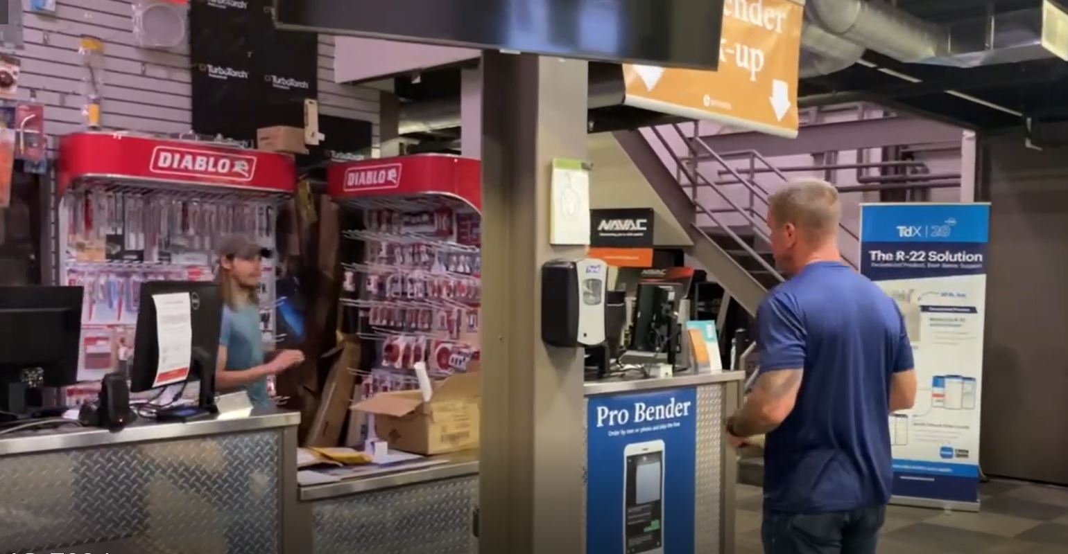 parts counter, tool displays, Pro Bender sign