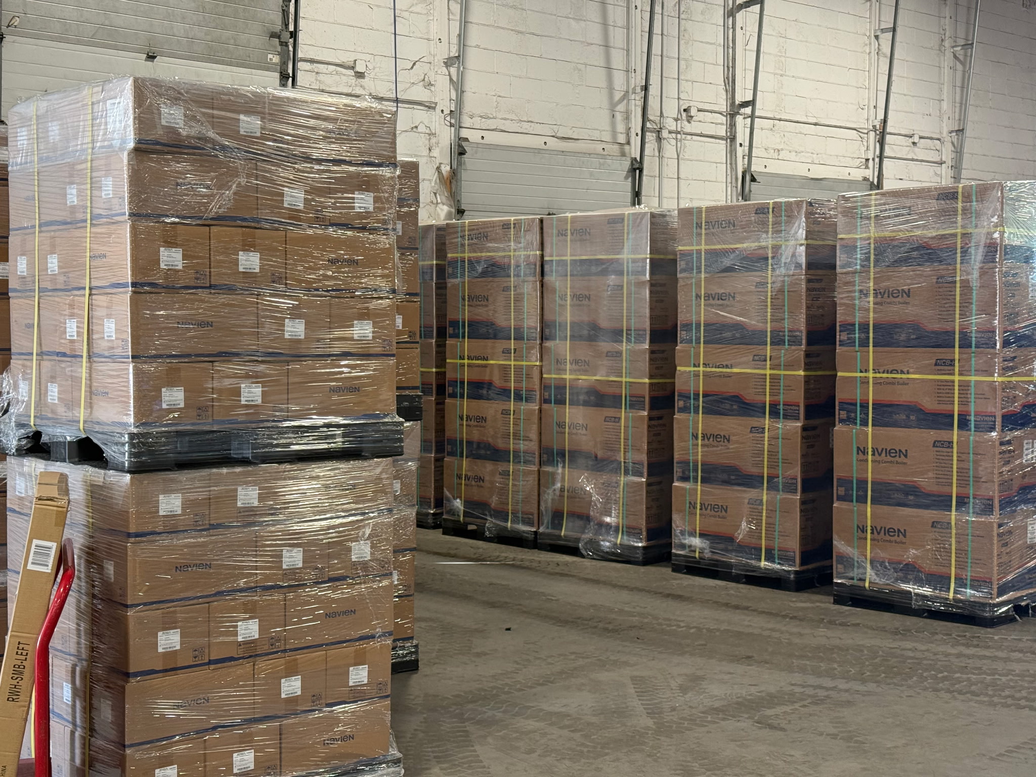 navien boxes in warehouse