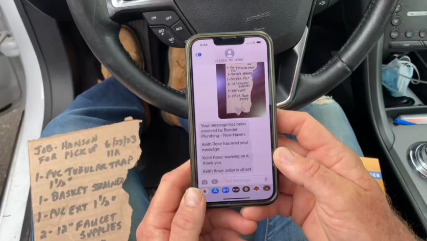 Texting a ProBender order